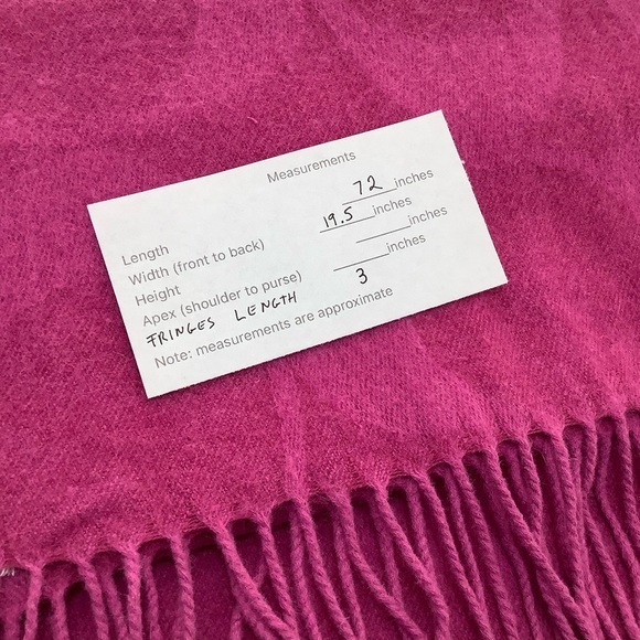 Coach Signature C Muffler Logo Cashmere Silk Angora Wool Scarf SZ 72X19.5 NWT - Picture 12 of 13